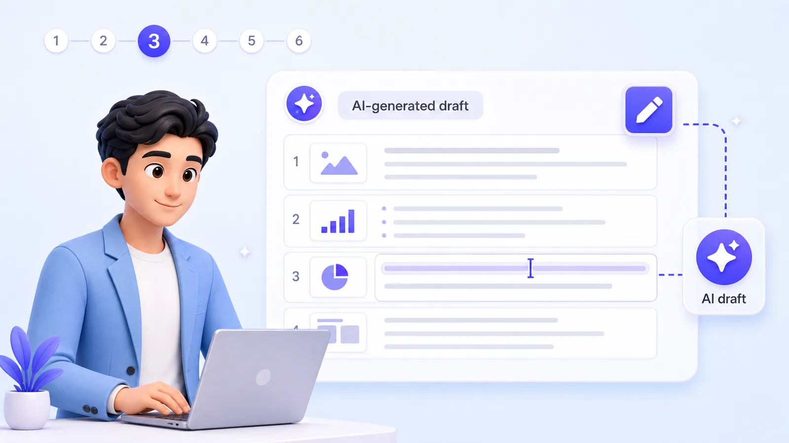 Generate editable narration