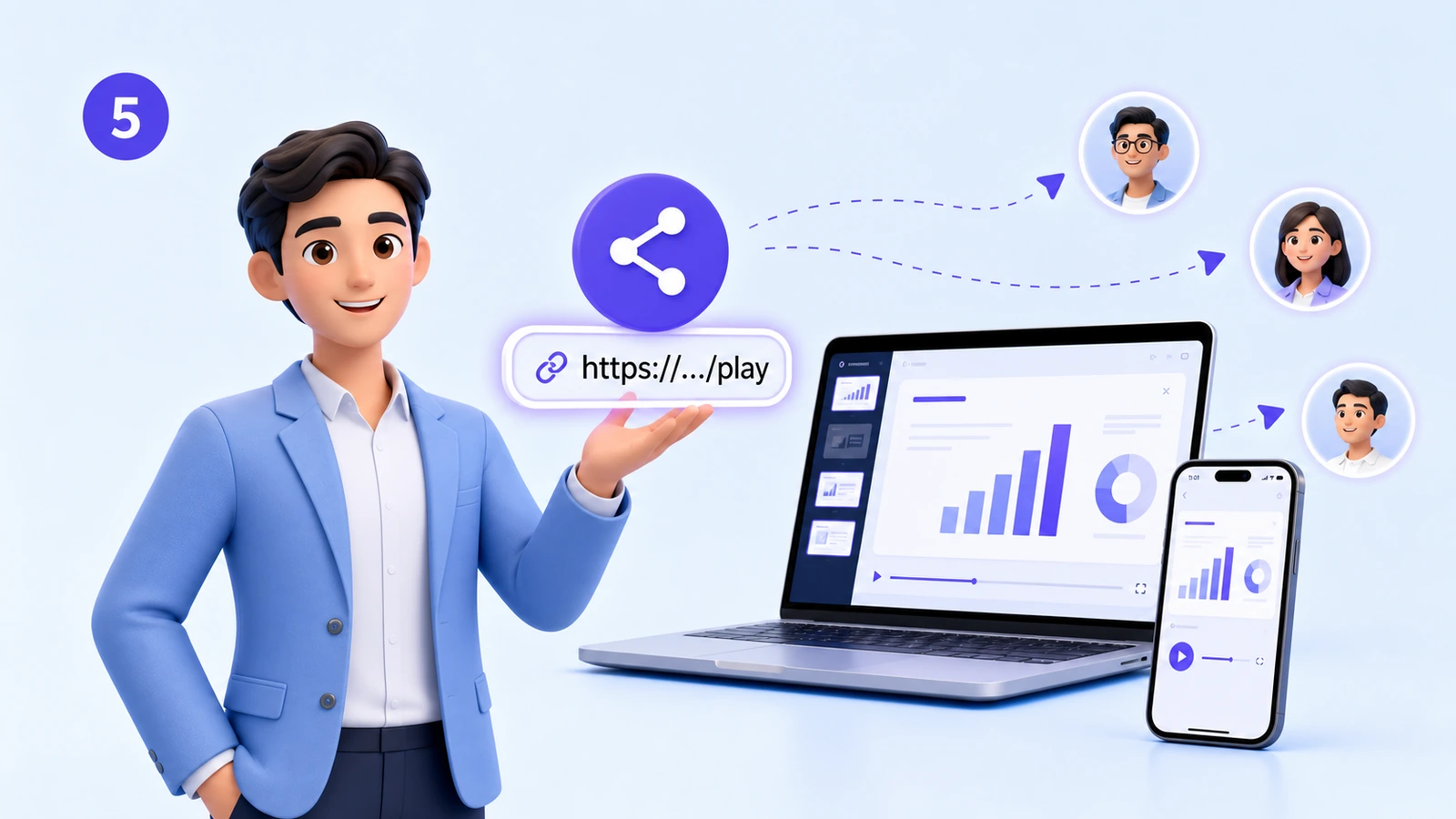 Share your presentation with a link